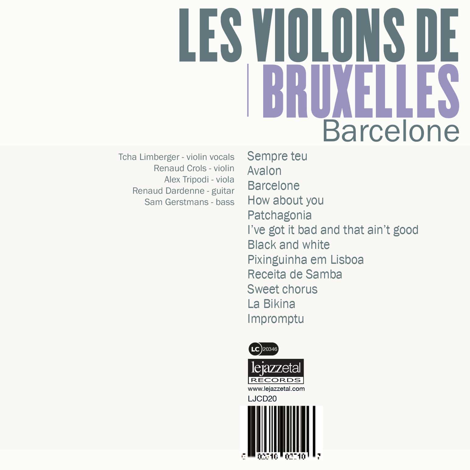 Barcelone by Les Violons de Bruxelles 2 Barcelone rear cover