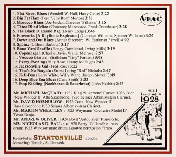 Syncopation gone mad by The Vitality Five 3 Syncopation gone mad cd inlay
