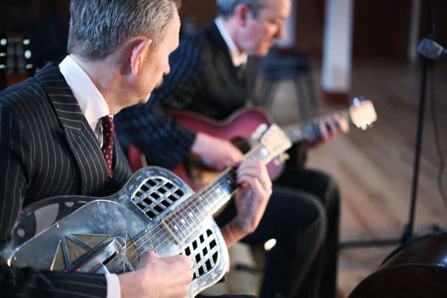 Martin Wheatley and Spats Langham with Wheatley's Arcadians
