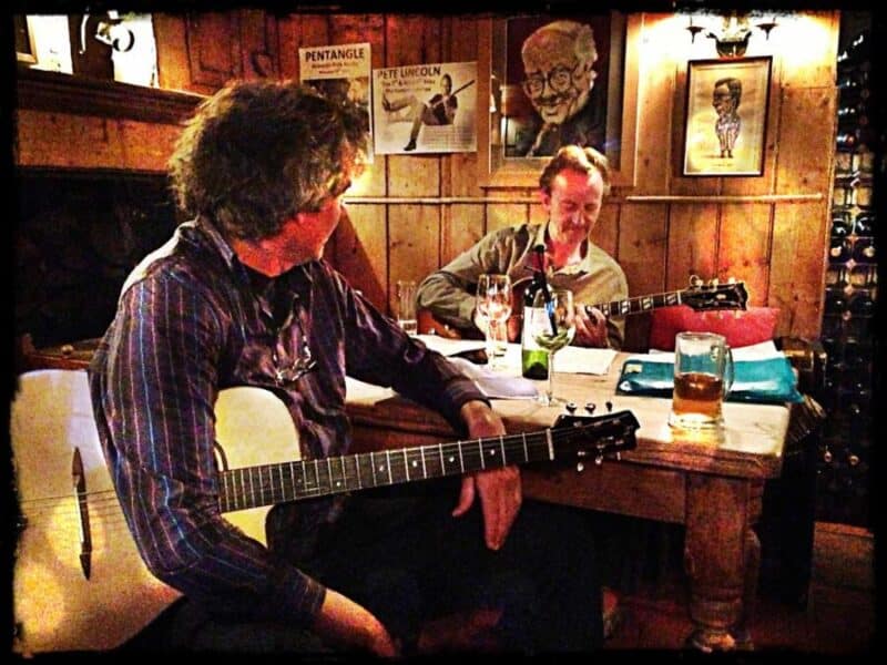 John Etheridge, Dave Kelbie John Etheridge, Dave Kelbie backstage