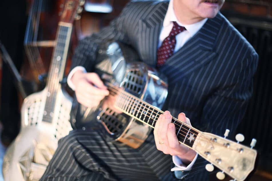 UK guitarist Martin Wheatley playing a National Steel Guitar