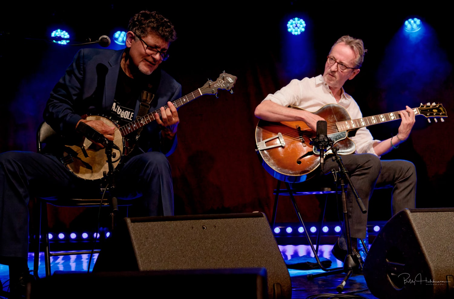 Don Vappie and Dave Kelbie on stage at the Edinburgh Jazz Festival