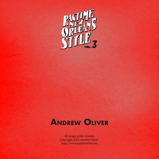 Ragtime New Orleans Style Vol3 rear cover