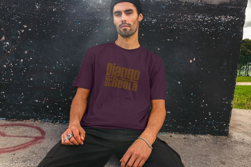 Django a la Creole gold model t-shirt-2