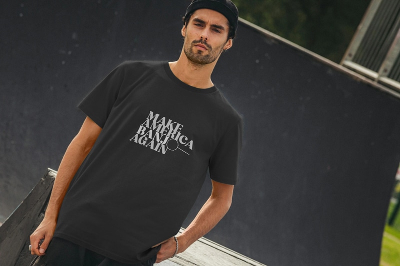 banjo t-shirt model mens